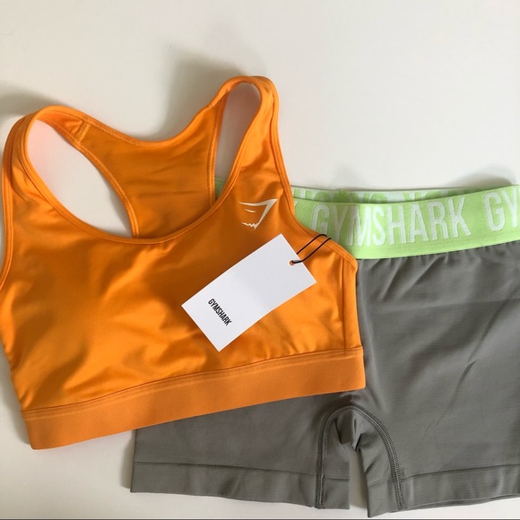 Gymshark Other - Gymshark Mesh Sports Bra & Fit Shorts Set